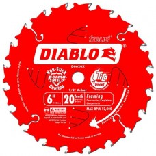 6 in. x 20 Tooth Diablo Saw Blade  ** CALL STORE FOR AVAILABILITY AND TO PLACE ORDER **